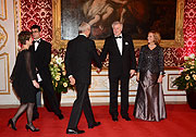 Horst Seehofer und seien Frau Karin begrüssten an die 1000 Gäste bei traditionellen Neujahrsempfang der Bayerischen Staatsregierung am 09.01.2015 (©Foto: Ingrid Grossmann)